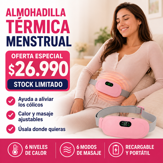 Almohadilla Térmica Portátil Inalámbrica