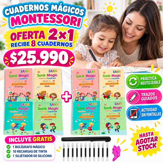 Cuadernos Mágicos Infantil SETS de 4