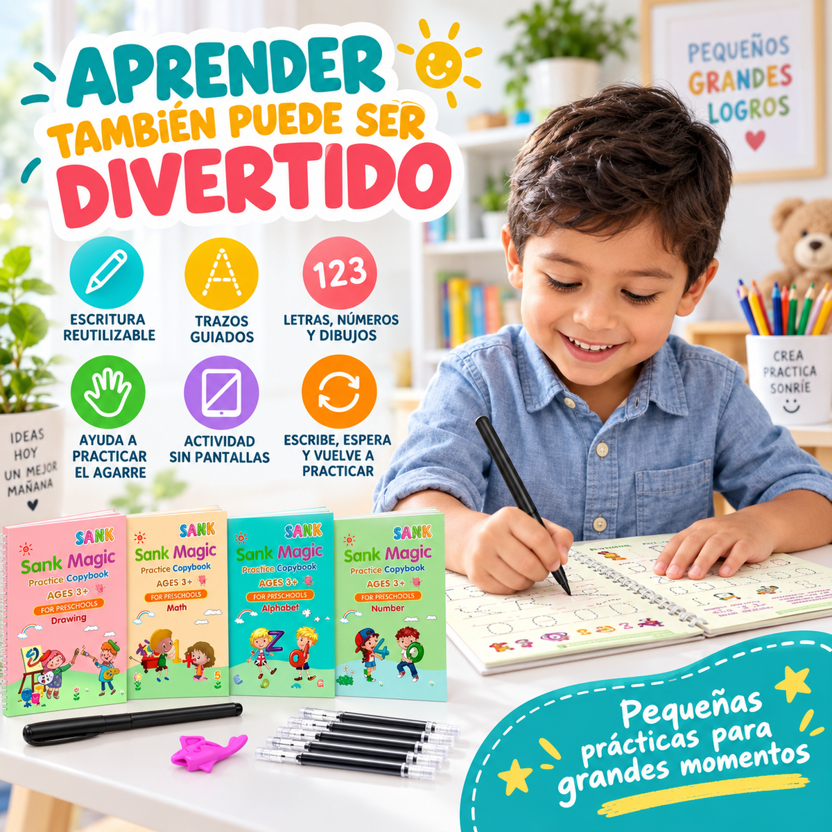 Cuadernos Mágicos Infantil SETS de 4